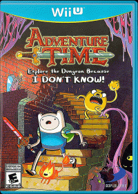 Adventure Time: Explore the Dungeon Because I Don't Know Wii U US box art